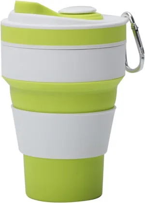 Travel Coffee Mug Coffee Cups with Straw Travel Collapsible Silicone Portable Water Cups Outdoors Camping Hiking Picnic (4) (3)