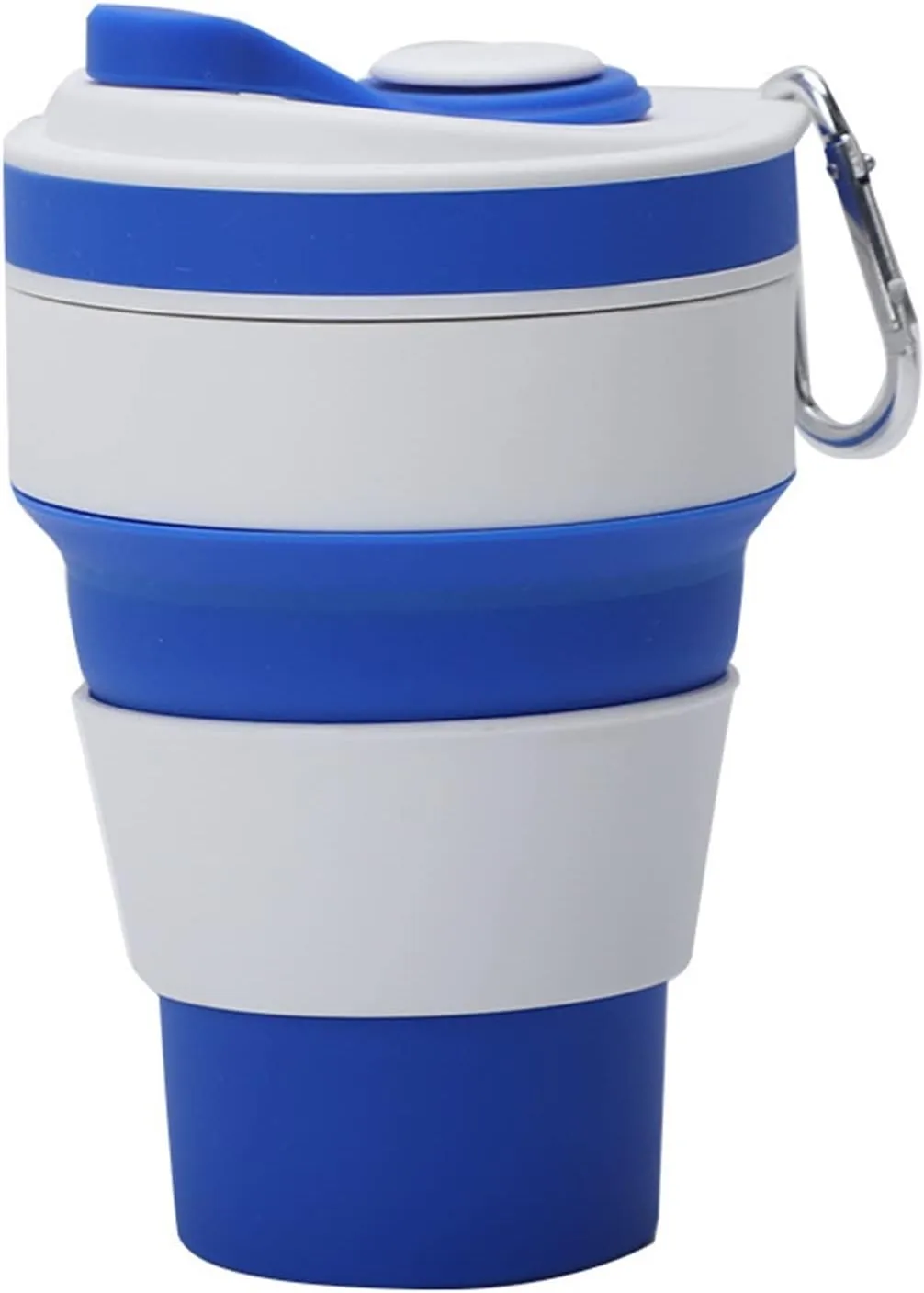 Travel Coffee Mug Coffee Cups with Straw Travel Collapsible Silicone Portable Water Cups Outdoors Camping Hiking Picnic (5) (S)