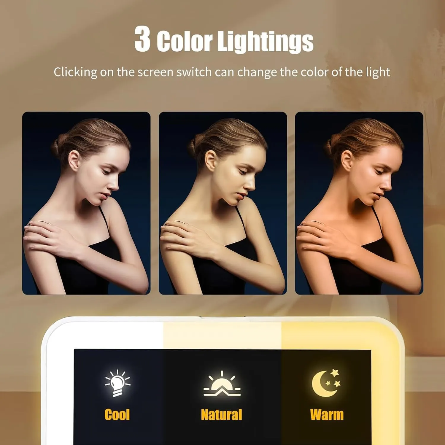 Travel Makeup Mirror,New Portable LED Mirror with Storage,Foldable Travel Makeup Bag, Folding Integrated Jewelry Box