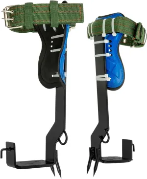 Tree Climbing Spike Set, Safety Adjustable Belt Lanyard Rescue Belt, With 2 Sturdy Gears, Suitable for different bark structures, For practising tree climbing, aerial logging, fruit picking, etc