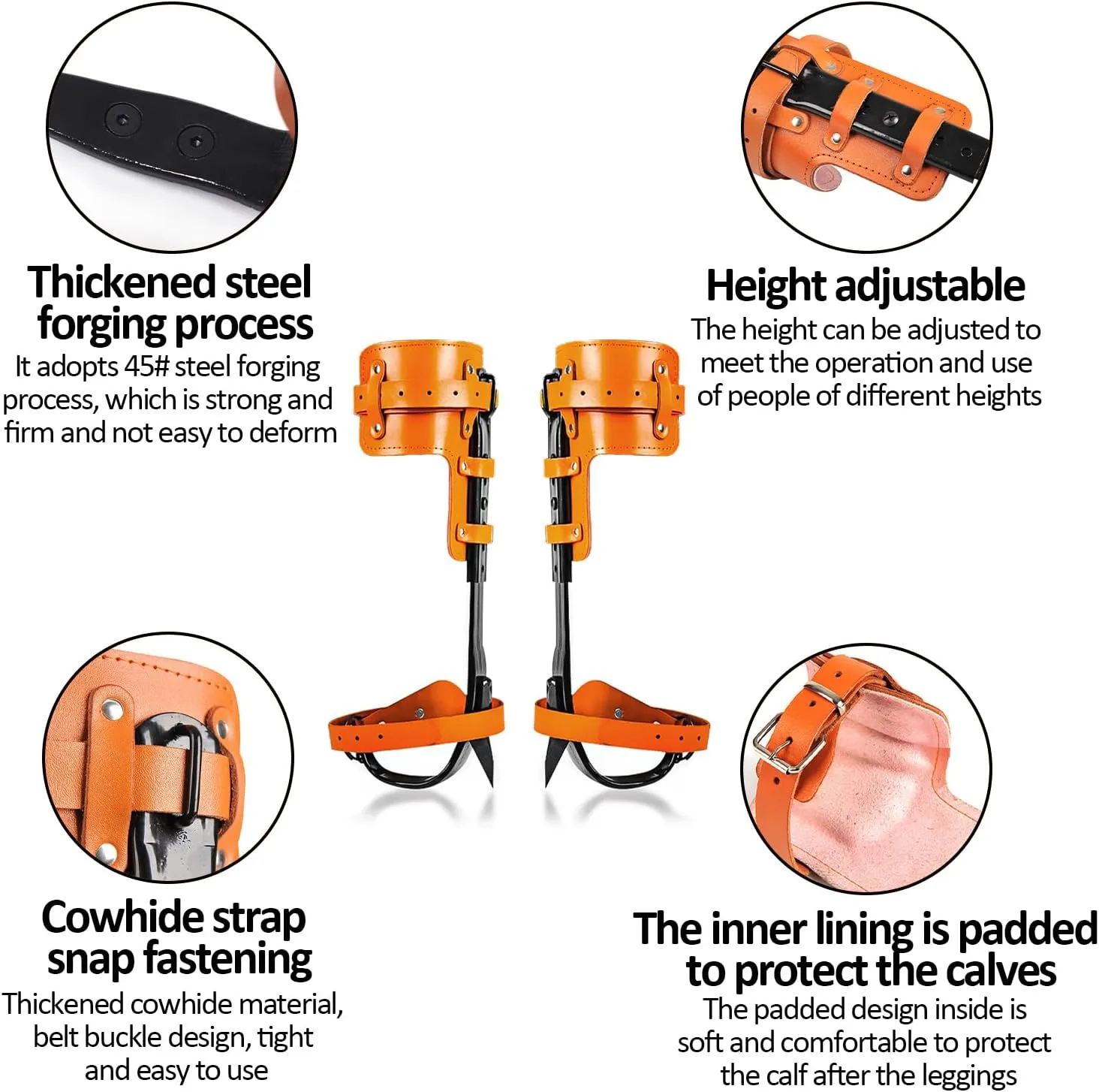 Tree Climbing Spikes,Tree Climbing Gear,Tree Climbing Kit Suitable for Climbing Trees, Picking Fruits,etc