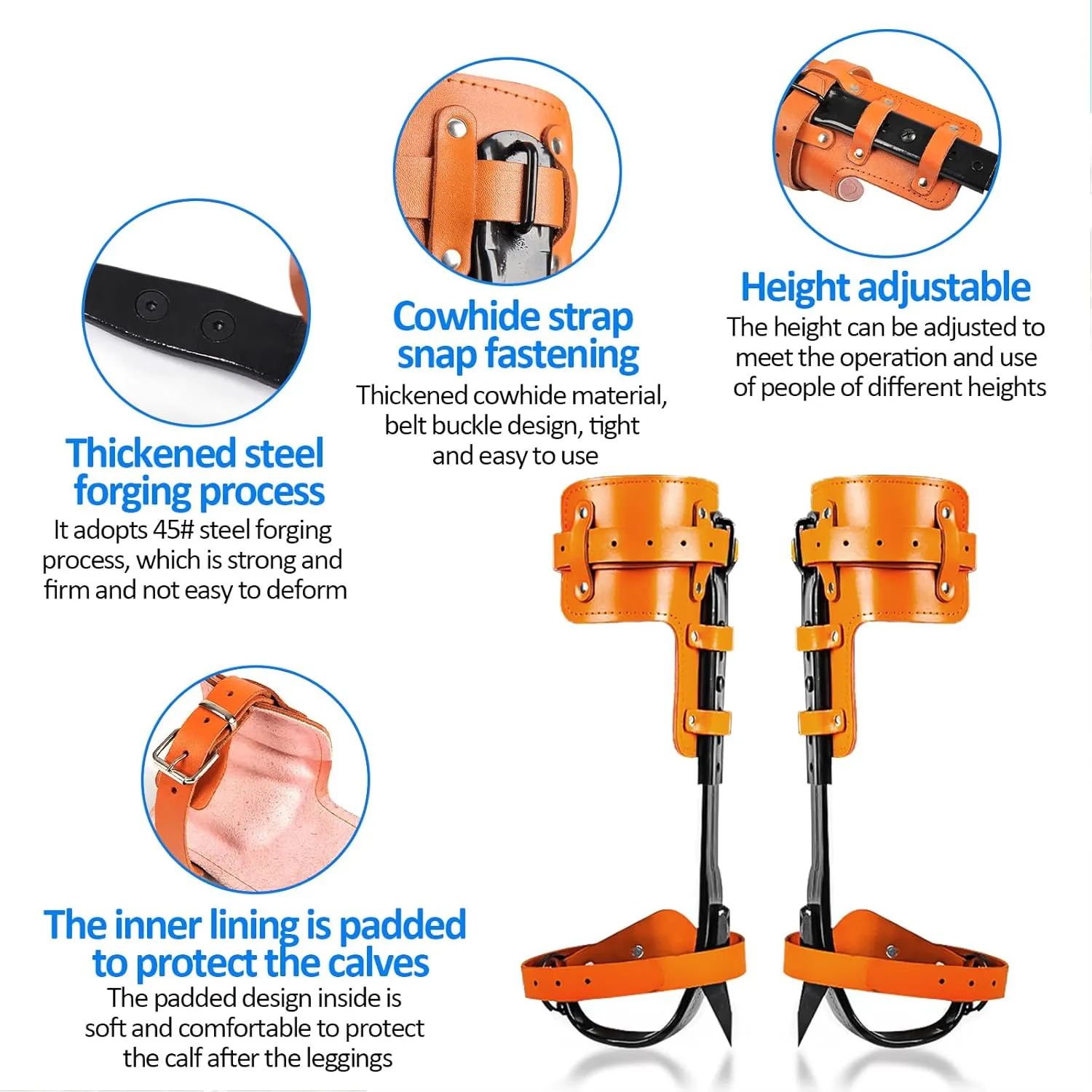 Tree Climbing Spikes,Tree Climbing Kit,Tree Climbing Gear,Suitable for Fruit Picking,Tree Climbing,Hunting