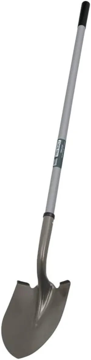 Truper 31213 Tru Built 47-Inch Round Point Shovel, Long Handle, Fiberglass