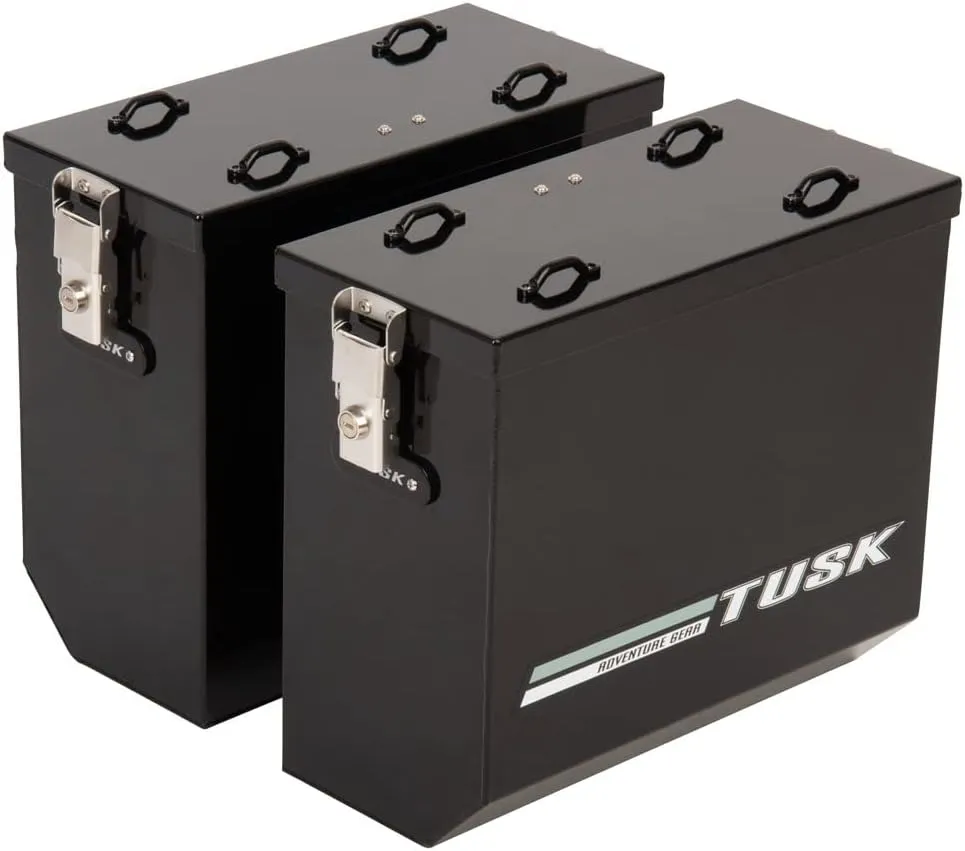 TUSK Aluminum Panniers V2 Medium Black