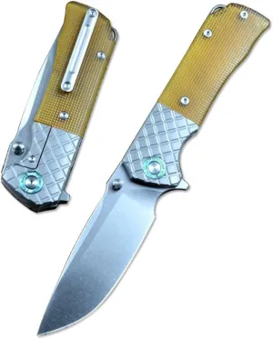 TWO SUN Outdoor Folding Knife M390 Blade Titanium TC4 PEI Handle TS461