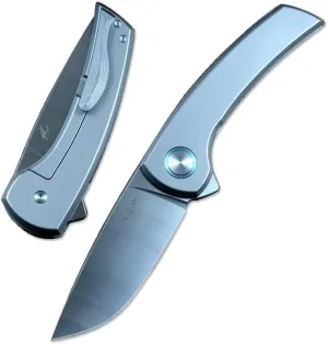 TWO SUN TS575 Folding Hunting Knife M398 Blade Titanium Alloy Handle