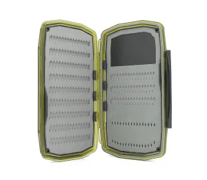 UMPQUA UPG Foam Waterproof Walkabout Large Olive Fly Box - Lightweight Dustproof Impact-Resistant Quick-Loading Fly Storage Case - Fly Fishing Tackle Organizer