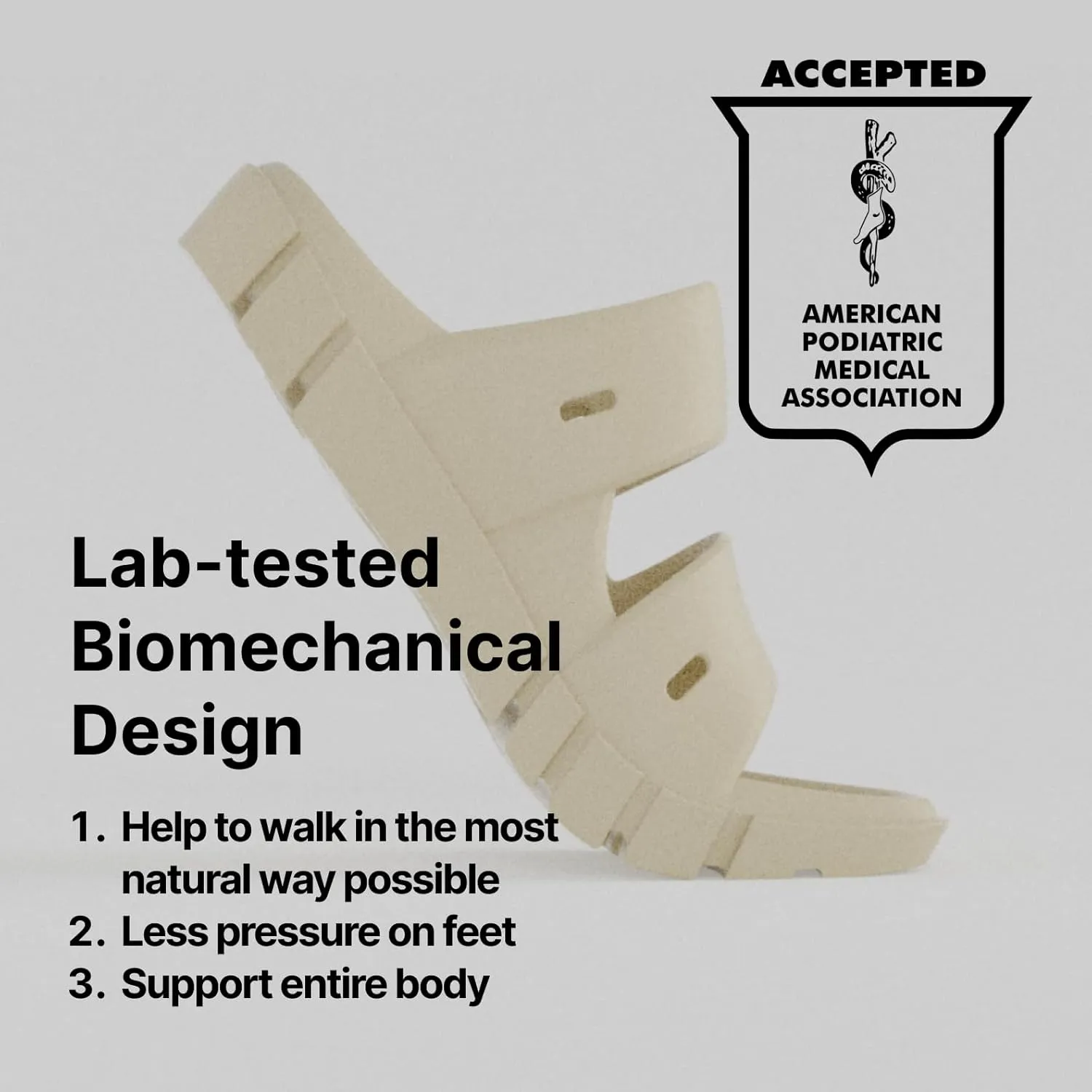 Unisex Recovery Slides: Orthopedic Comfort, APMA Accepted, Enhanced Arch Support for Plantar Fasciitis Relief, Lightweight & Non-Slip Sole, Indoor and WFH
