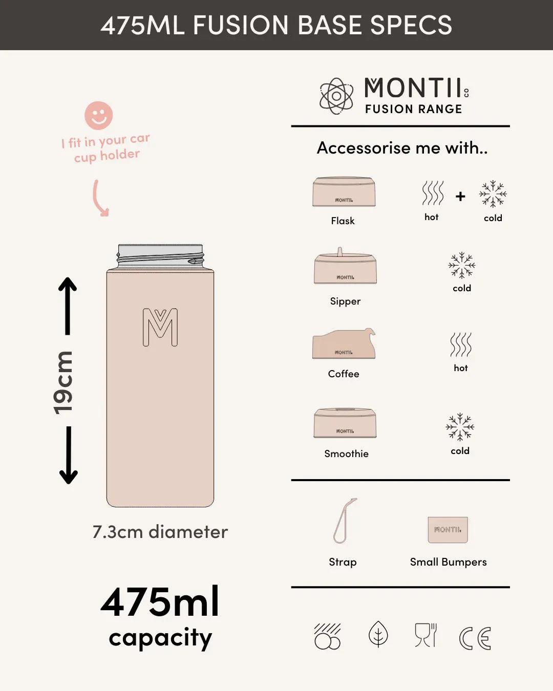 Universal Insulated Base 475ML | Camellia