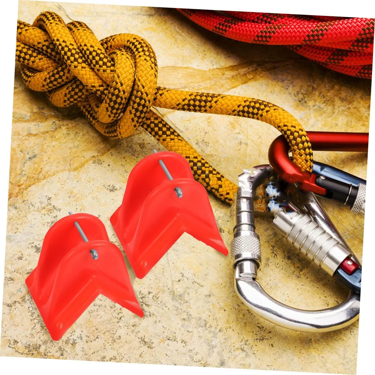 Uonlytech 18pcs Climbing Rope Protector Lightweight Edge Protector for Wear Resistance Essential Tool for Mountaineering Rescue and Outdoor Activities
