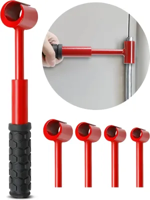 Upgraded Hinge Gap Adjustment Wrench Set, Heavy Door Hinge Adjustment Tool, 4 PCS Hinge Gap Adjusting Wrench, Multi-Size Precision Tool Kit for Door and Cabinet Alignment