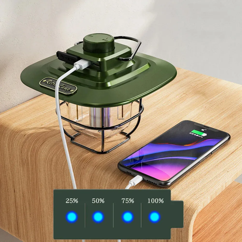 Veroule | Vintage-Inspired Rechargeable LED Camping Lantern