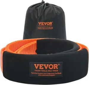 VEVOR Tree Saver Strap 3in x 8ft, 36,000 lbs Break Strength, Emergency Recovery Tow Strap Winch Extension Strap, Triple Reinforced Loop Straps, Off Road Towing, Extreme Weather Resistance