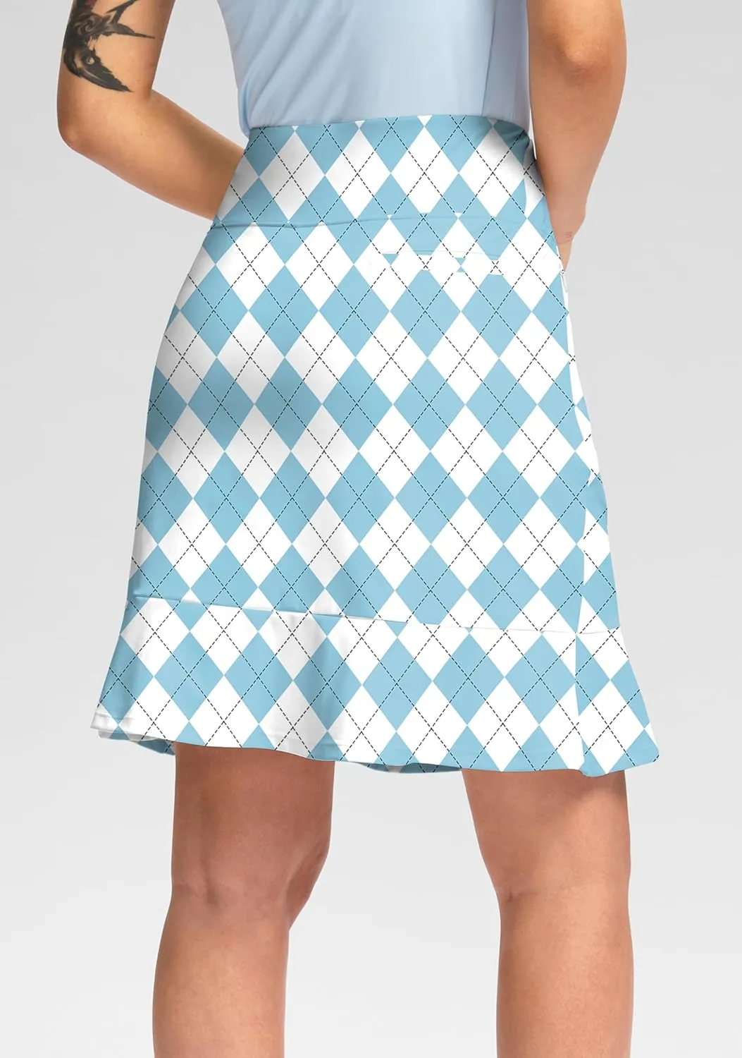 Viodia 20" Knee Length Skorts Skirts for Women with Pockets High Waisted Athletic Tennis Golf Skort for Casual Summer