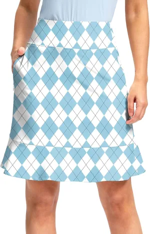 Viodia 20" Knee Length Skorts Skirts for Women with Pockets High Waisted Athletic Tennis Golf Skort for Casual Summer