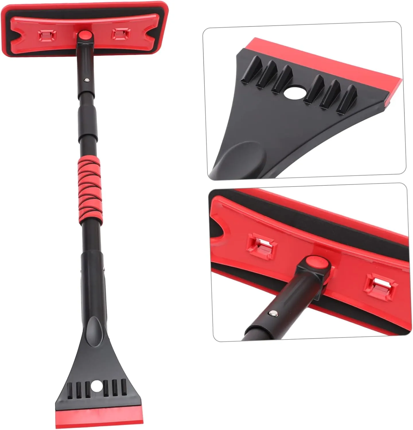 Wakauto 1 Set Ice Scraper and Brush for Car Snow Scraper for Car Snow Brush for Car Scraper Snow Shovel Sponge Windshield Aluminum Alloy