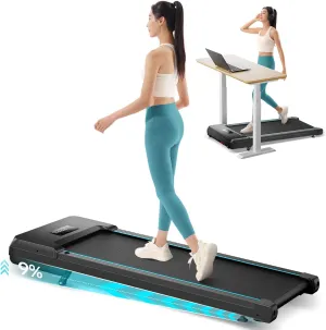 Walking Pad with Auto Incline, Under Desk Folding Treadmill with Remote Control and LED Display for Home Office, 2.5HP Portable Walking Jogging Running Machine, 300 LB Capacity