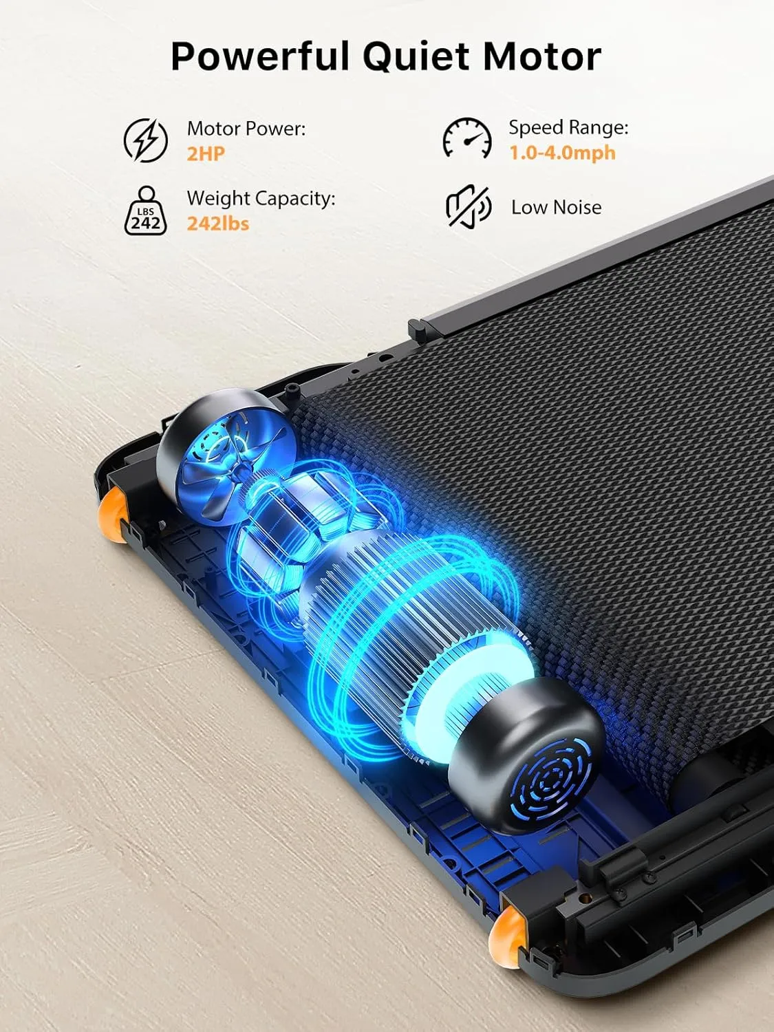 WALKINGPAD Folding Treadmill, Ultra Slim Foldable Treadmill Smart Fold Walking Pad Portable Walking/Jogging Machine with App & Remote Control