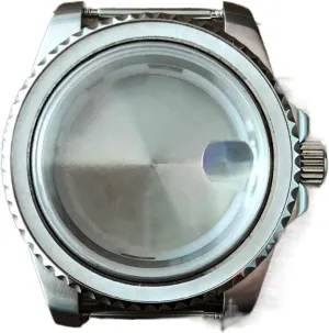 Watch Accessories 40mm Stainless Steel Case Sapphire Glass Unidirectional Rotation with Sound Assembly 8215, 2813 Movement Watch Cases
