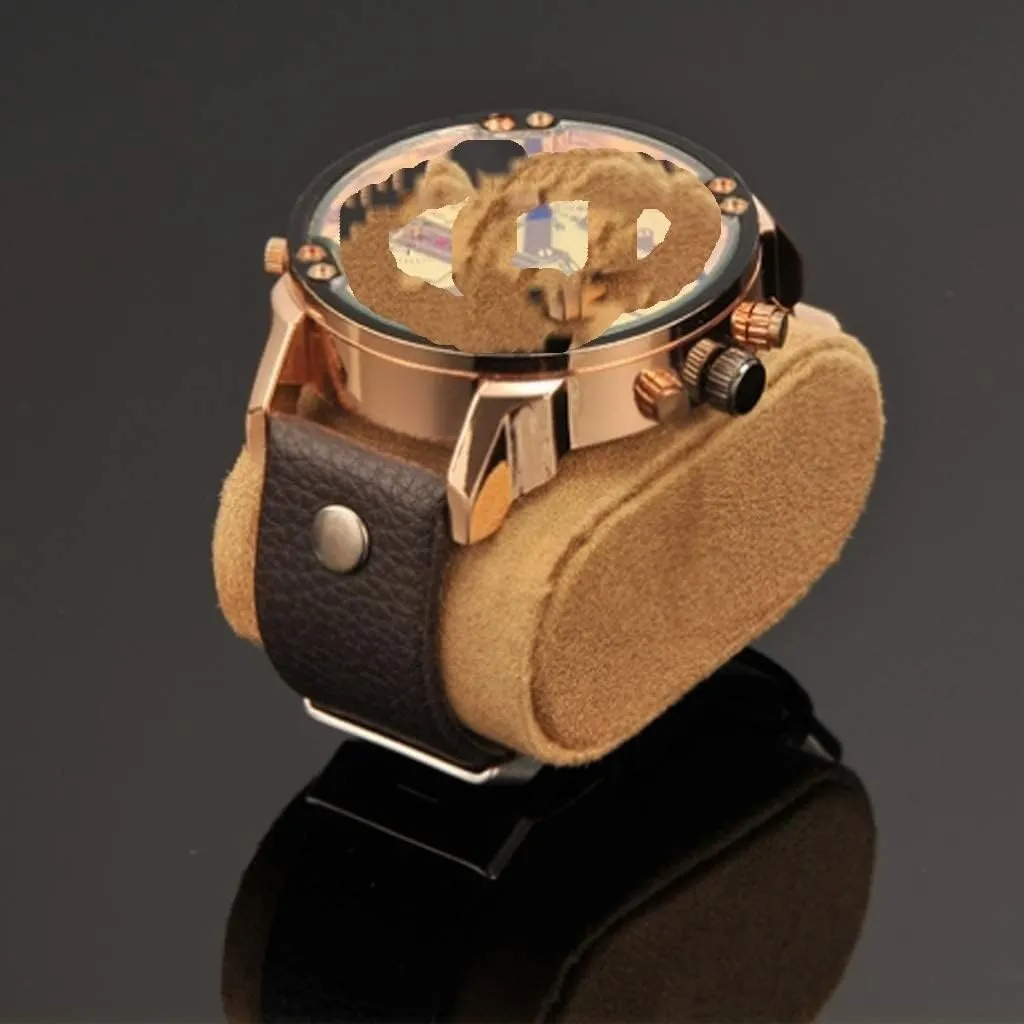 Watch Box Case 3 Slots Leather Organizer Storage Display Men