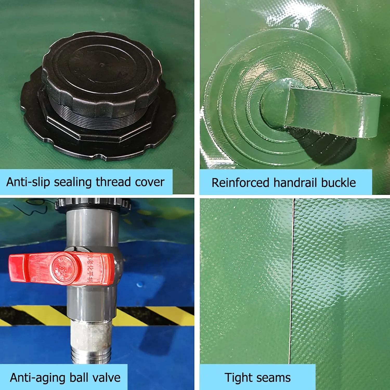 Water Bladder Storage Containers 30/60/80/90/130150/200/300/500 Gallon Flexible Water Bladder Container, Garden Farms Rainwater Bag - Folding & Large Capacity, for Rv Camping/Car Washing/Cattle Fee
