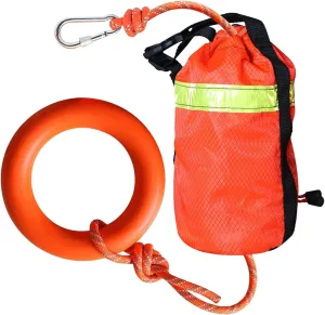 Water Rescue Throw Bag - Throwing Rope Bag | 16m Water Rescue Throw Bag Throwable Rope, Professional Rafting Accessories with Hand Ring Safety Equipment for Fishing Swimming Whitewater