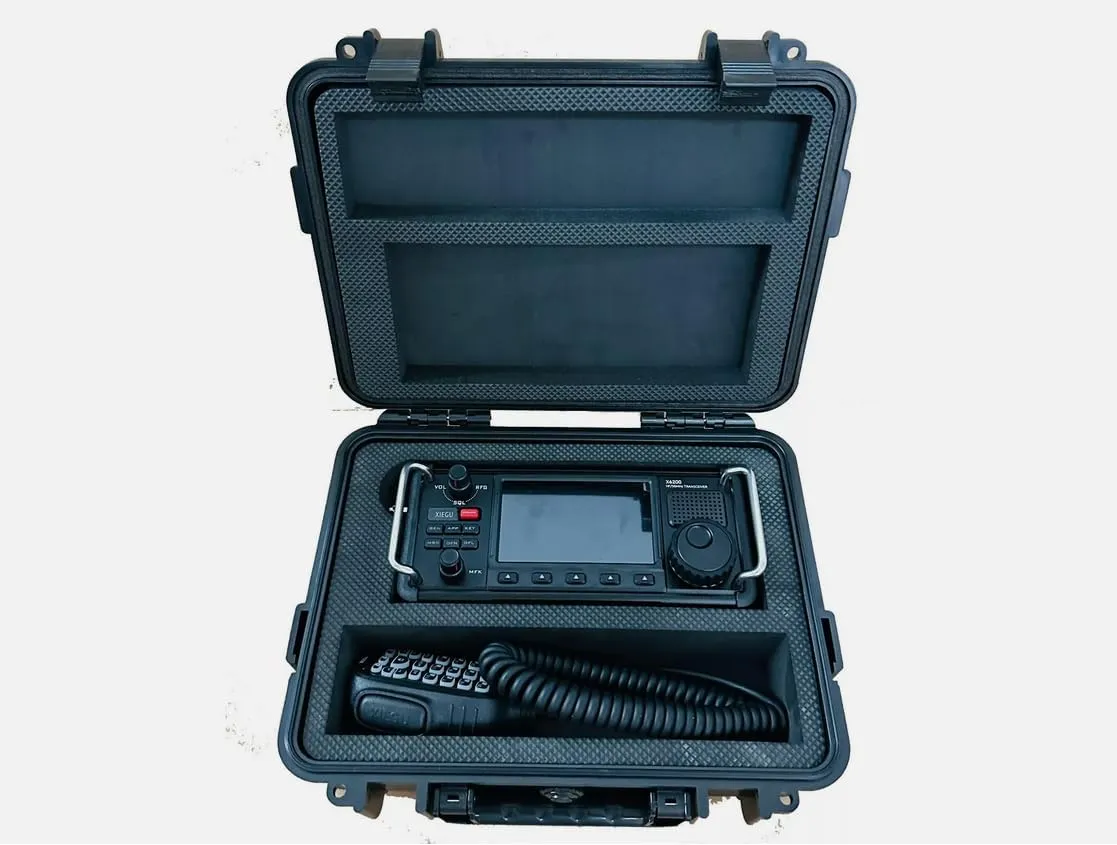 Waterproof Dust Proof Portable Box w/Customizable Foam Hard Case for XIEGU X6200 Custom Case IP67 (for X6200)