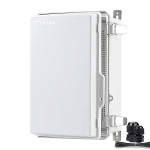 Waterproof Electrical Enclosure Box ip67 Outdoor Junction Box Plastic ABS and Project Box (Grey, 11.8"×7.9"×5")