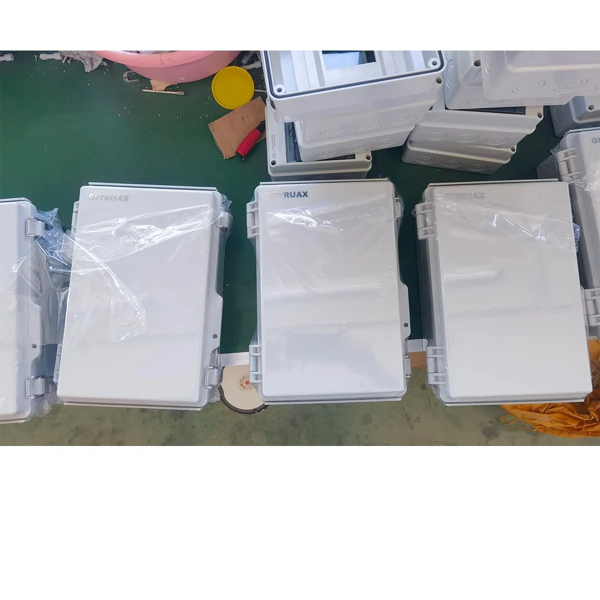 Waterproof Electrical Enclosure Box ip67 Outdoor Junction Box Plastic ABS and Project Box (Grey, 11.8"×7.9"×5")