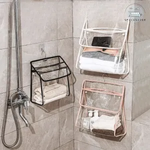 Waterproof Hanging Bag for Bathroom/Clothes Storage Bag for Hanging Clothes During Shower in the Toilet/Clothes Storage Bag for Hanging Clothes During Shower in the Toilet