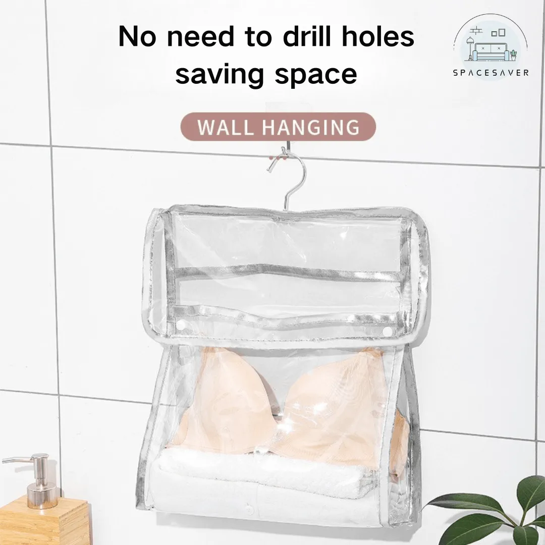 Waterproof Hanging Bag for Bathroom/Clothes Storage Bag for Hanging Clothes During Shower in the Toilet/Clothes Storage Bag for Hanging Clothes During Shower in the Toilet