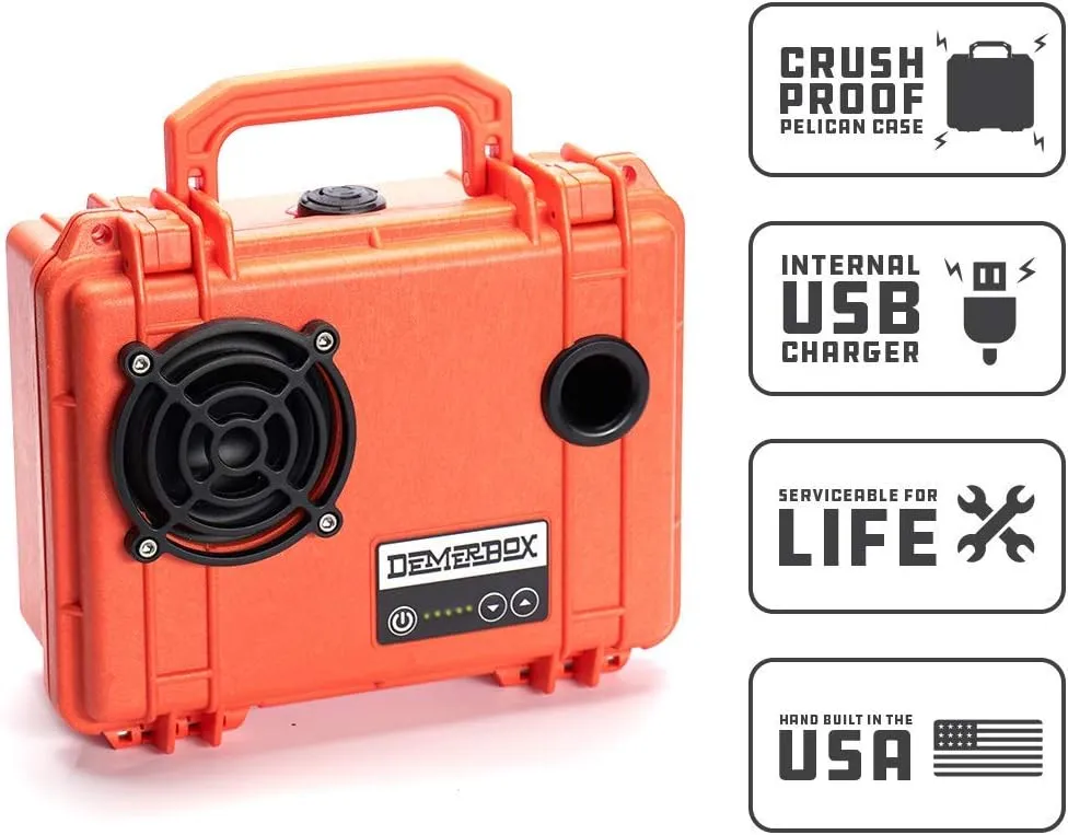 Waterproof, Portable, and Rugged Outdoor Bluetooth Speakers. Loud Sound, 40  hr Battery Life, Dry Box   USB Charging, Multi-Pairing Party Mode. Built to Last   Fully Serviceable (Orange DB1)