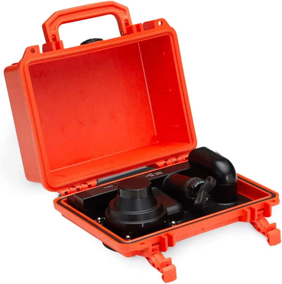 Waterproof, Portable, and Rugged Outdoor Bluetooth Speakers. Loud Sound, 40  hr Battery Life, Dry Box   USB Charging, Multi-Pairing Party Mode. Built to Last   Fully Serviceable (Orange DB1)