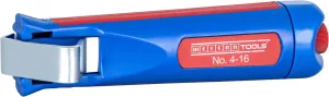 WEICON Cable Stripper No. 4-16 | Multi Stripping Knife | adjustable cutting depth | for all common round cables | Working range 4-16 mm Ø