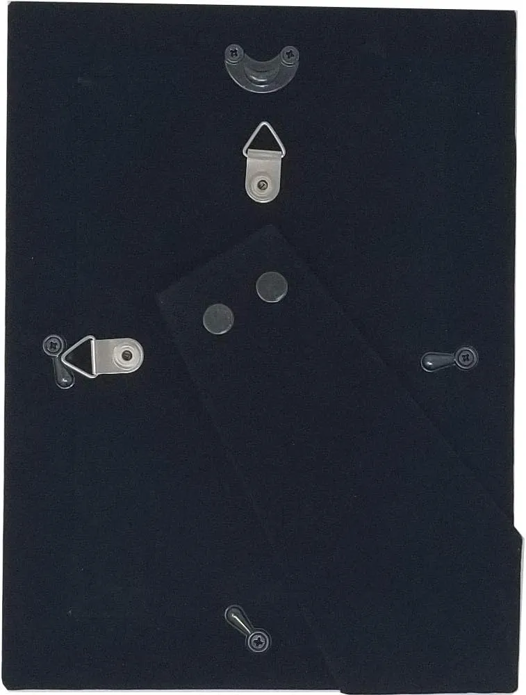 Whether Side By Side or Miles Apart My GPop is Always Close to my Heart Anodized Aluminum Metal Wall/Tabletop Family Photo Picture Memories Portrait Premium 5x7 Black Frame with Easel, Glass