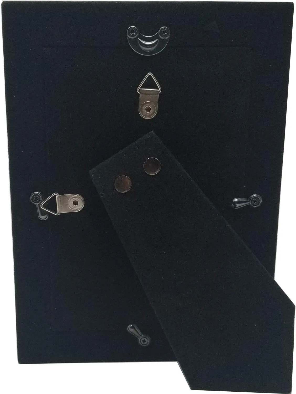 Whether Side By Side or Miles Apart My GPop is Always Close to my Heart Anodized Aluminum Metal Wall/Tabletop Family Photo Picture Memories Portrait Premium 5x7 Black Frame with Easel, Glass