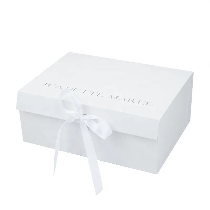 White Folding Boxes Electronic Product Special Paper Hot Stamping Packaging Gift Box