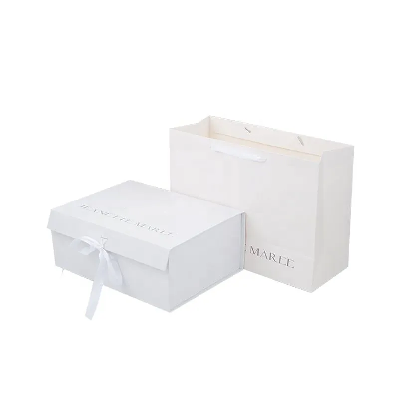 White Folding Boxes Electronic Product Special Paper Hot Stamping Packaging Gift Box