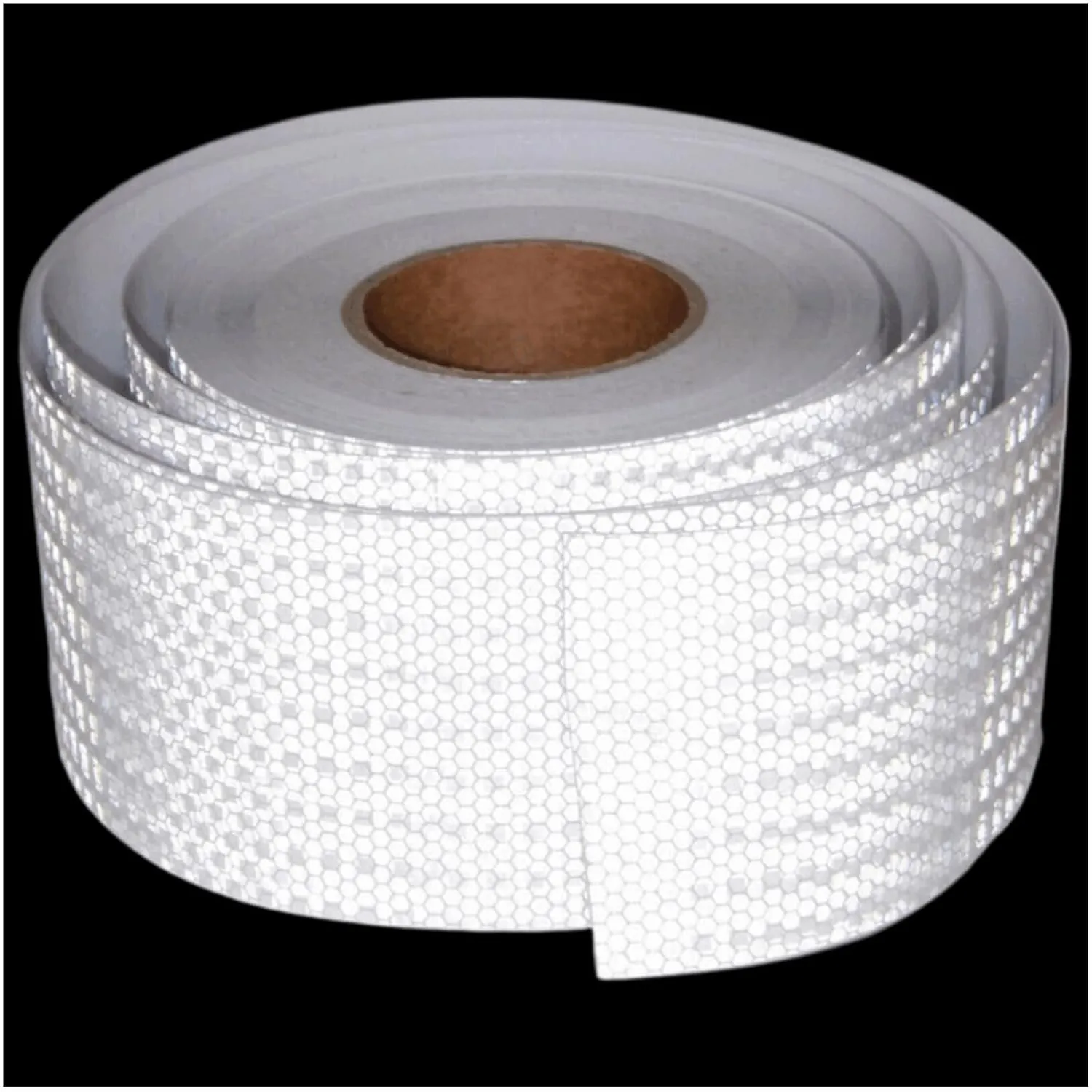 White Reflective Tape 4 inch X 166 feet, Outdoor Waterproof High Visibility Strong Safety Industrial Tape