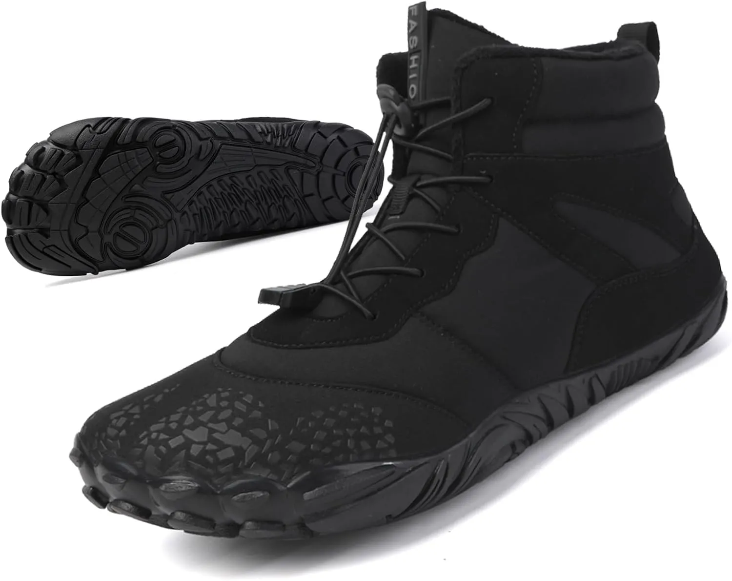 Winter Hike Barefoot boot Shoes for Women Men Waterproof Fleece warmth hiking boots Wide Toe Box Walking shoes