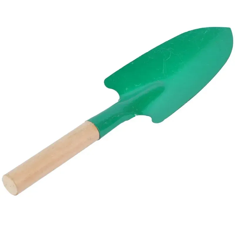 Wooden Handle Reinforced Gardening Shovel Loose Soil Planting Easy Use