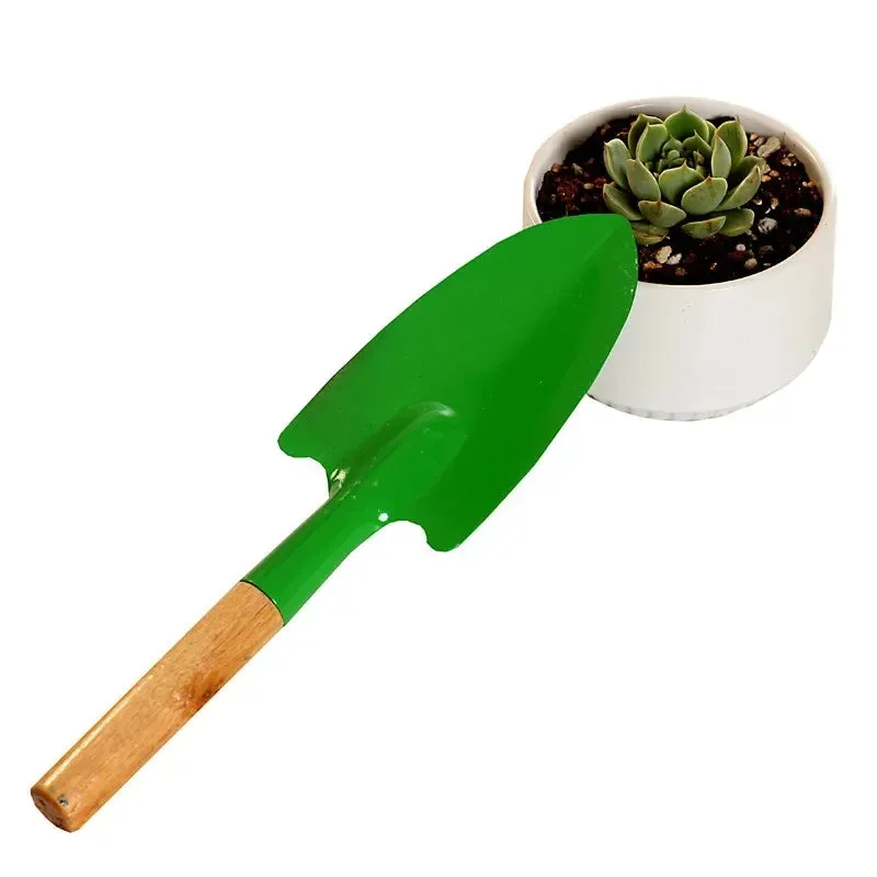 Wooden Handle Reinforced Gardening Shovel Loose Soil Planting Easy Use