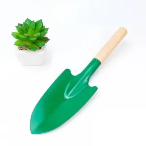 Wooden Handle Reinforced Gardening Shovel Loose Soil Planting Easy Use