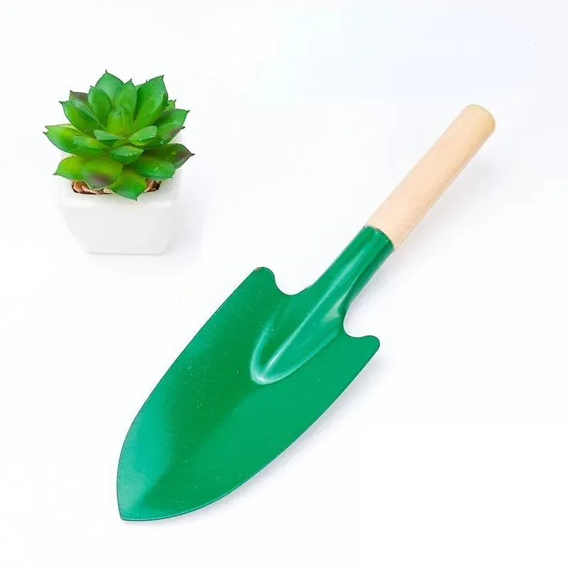 Wooden Handle Reinforced Gardening Shovel Loose Soil Planting Easy Use