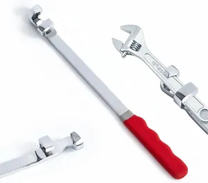 Wrench Extender Tool Bar,Torque Adaptor Wrench Extension,Extra-Long 15 Inch Wrench Extension for Maximum Leverage,Ideal for Mechanics,DIYers,Garage Mechanics, Amplified Torque Handymen(15 Inch)