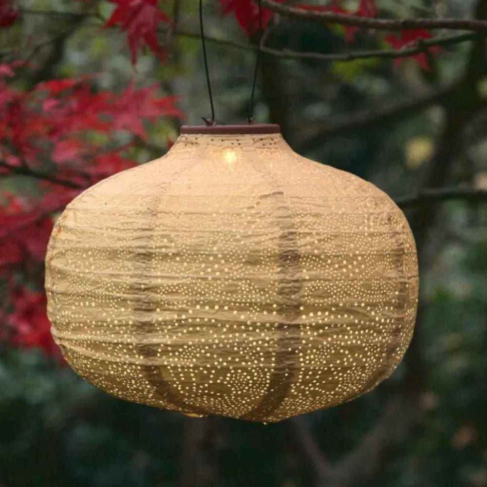 x12 Solar Lantern Pumpkins & Dome