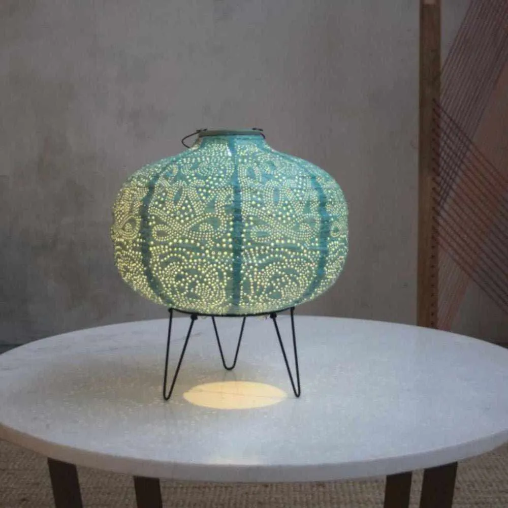 x12 Solar Lantern Pumpkins & Dome