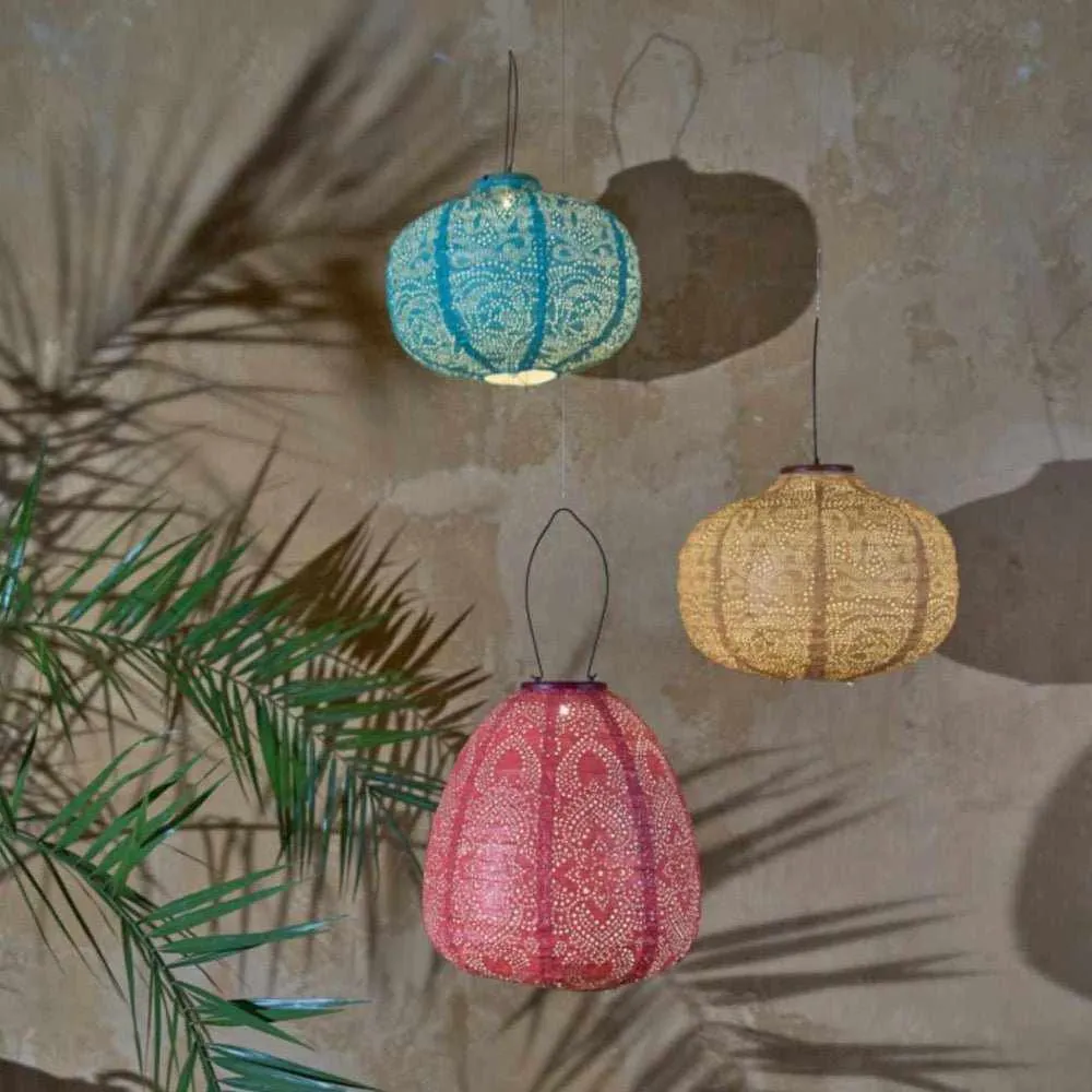 x12 Solar Lantern Pumpkins & Dome