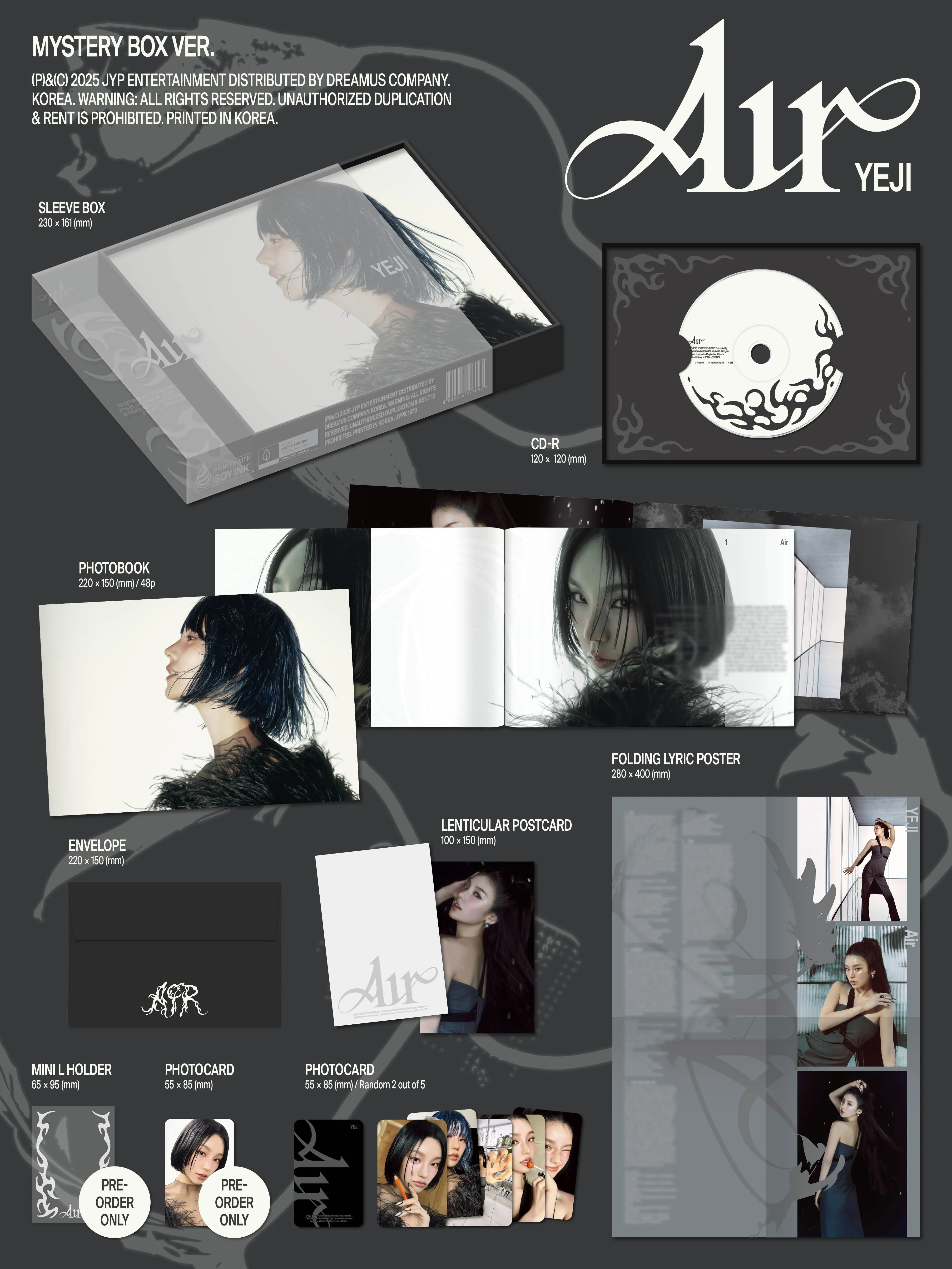YEJI (ITZY) 1st Mini Album Air (Mystery Box Version)
