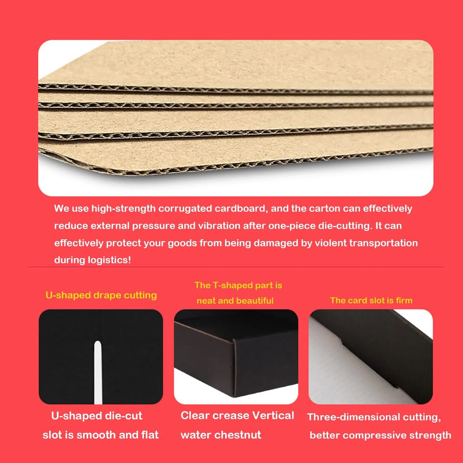 Yellow Shipping Packaging MEIANJU Hard Corrugated Cardboard Shipping Boxs Gift Wrap Box for Bridesmaid Proposal,Invitations, Wedding,Christmas,Anniversary with Lids Anti-Impact Suitable E-Commerce